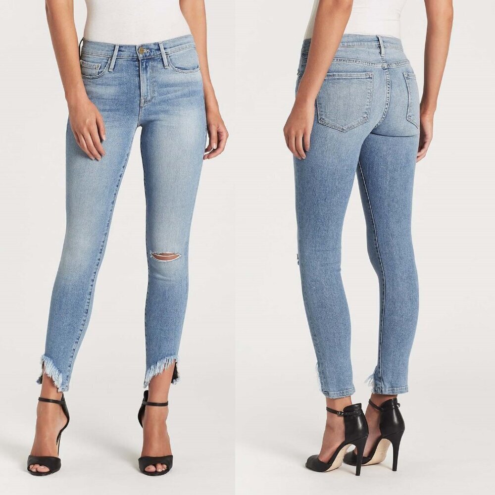 NWT New $235 Frame Le Skinny De Jeanne in Scampi Jeans Size 26 - Picture 1 of 9